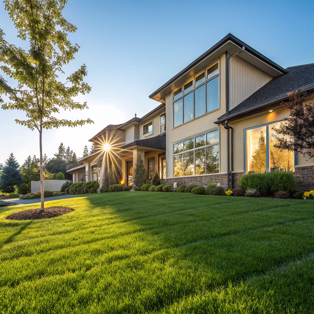 Well-maintained residential property exterior