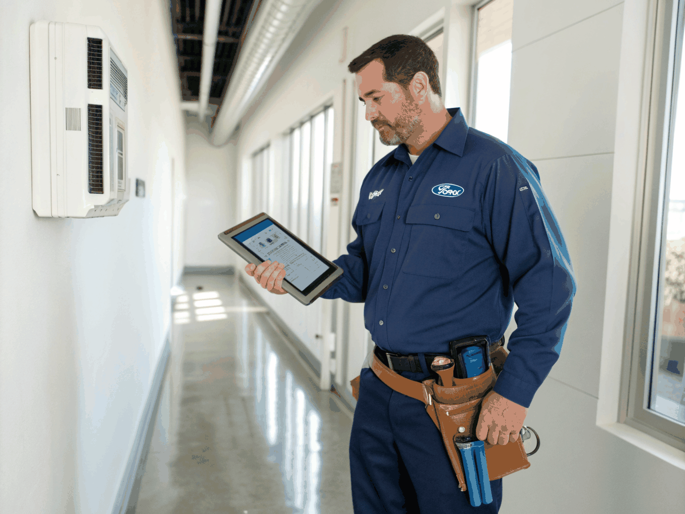 Portrait of David Chen, Master HVAC Technician