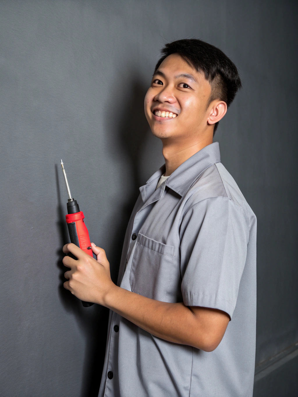 Portrait of David Chen, Master Electrician