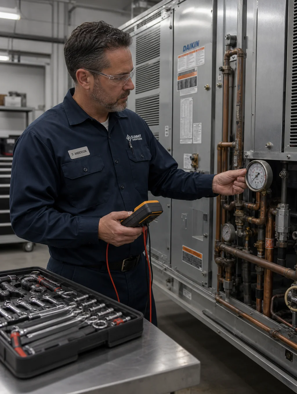 Portrait of Sarah Davis, HVAC Technician