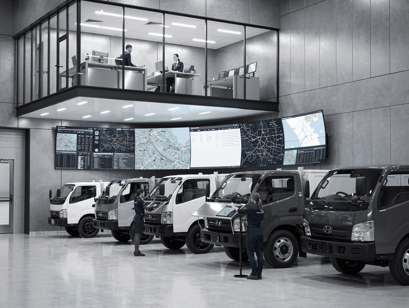 24/7 dispatch and support control center with live tracking